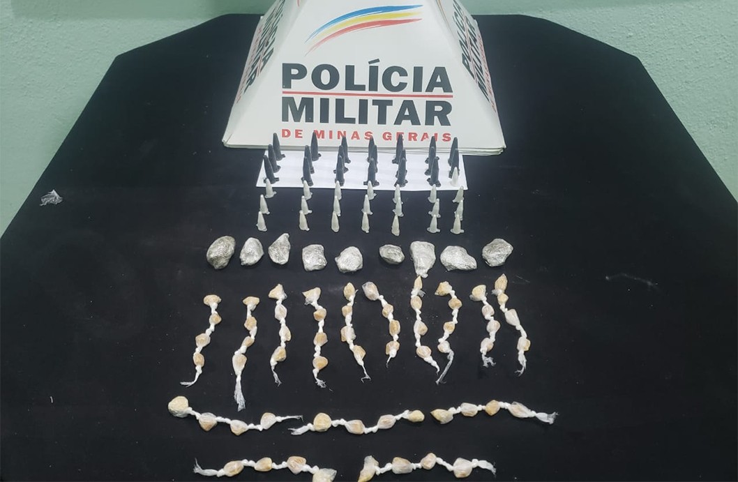 Polícia Militar de Lafaiete apreende drogas nos bairros São José e Nossa Senhora da Guia