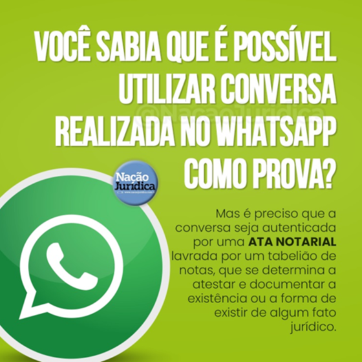É possível utilizar conversas no whatsapp como prova, entenda