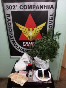 PM realiza prisão por tráfico de drogas no município de Conselheiro Lafaiete