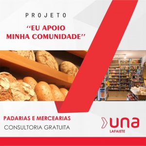 Proprietários de padarias e mercearias de Lafaiete receberão consultoria gratuita dos Universitários da UNA