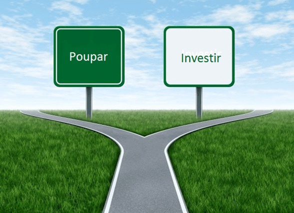 Qual a diferença entre poupar e investir?