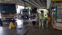 Terminal Rodoviário de Lafaiete passa por limpeza e desinfecção