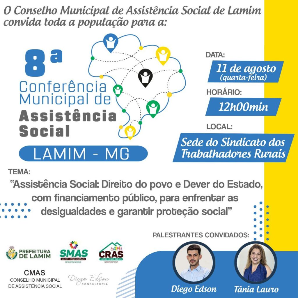 Secretaria Municipal de Assistência Social organiza conferência para toda população Laminense.