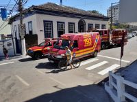Corpo de Bombeiros combate princípio de incêndio em restaurante no centro de Lafaiete