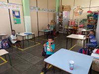 Retorno às aulas para alunos da educação infantil em Lafaiete