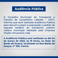 Audiência pública para discutir aumento da passagem de ônibus em Conselheiro Lafaiete