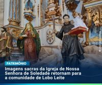 Imagens sacras da Igreja de Nossa Senhora de Soledade retornam para a comunidade de Lobo Leite