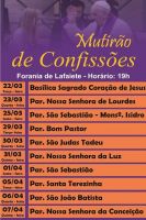 Mutirão de Confissões para os católicos hoje 23/03 na Paróquia de Nossa Senhora de Lourdes