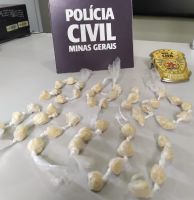 Polícia Civil prende suspeito de tráfico e apreende pedras de crack em Tiradentes