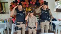 Adolescente realiza sonho e comemora seu aniversário com a Polícia Militar