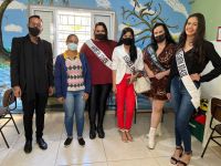 Candidatas a Miss Lafaiete visitam instituições da cidade