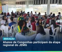 Alunos de Congonhas participam da etapa regional do JEMG