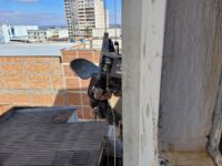 Pintor  fica preso  a  15 metros de altura em edifício no centro de Barbacena