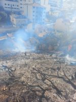 Bombeiros combatem incêndio no bairro  Triângulo em Lafaiete