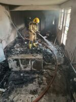 Incêndio em Kitnet no bairro Carijós em Lafaiete