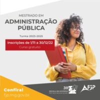 Inscrições abertas para mestrado gratuito em administração pública