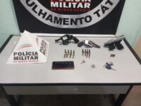 Adolescente e dois adultos são detidos com armas e munições no bairro Albertina em Lafaiete