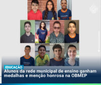 Alunos da rede municipal de ensino ganham medalhas e menção honrosa na OBMEP