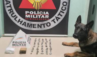 Polícia encontra barras de cocaína e crack  no bairro Real de Queluz em Lafaiete