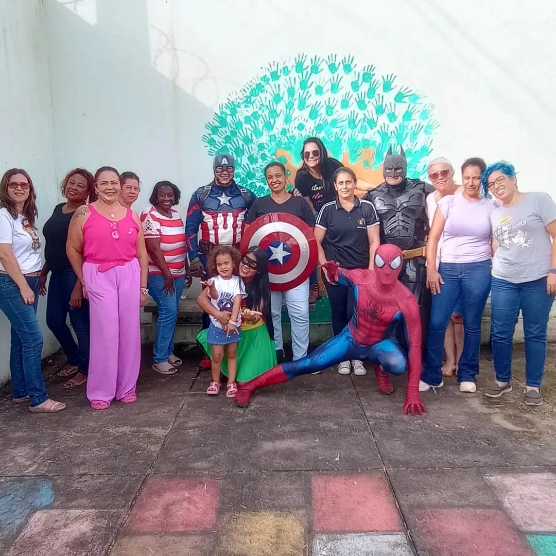 Heróis Solidários participam de abertura de ano letivo na Escola Municipal Pedro Rezende dos Santos