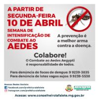Lafaiete realiza ações de prevenção à dengue e chikungunya