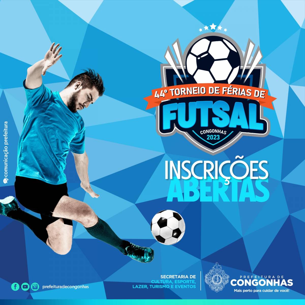 44º Edição do Torneio de Férias de Futsal 2023 será realizado pela Seculte em Congonhas