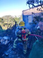 Incêndio em residência no bairro Sion em Lafaiete