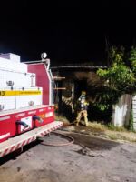 Incêndio em residência no bairro Santo Antônio em Lafaiete