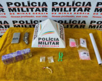 Traficante é preso com barra de maconha,  papelotes de cocaína e comprido de ecstasy.