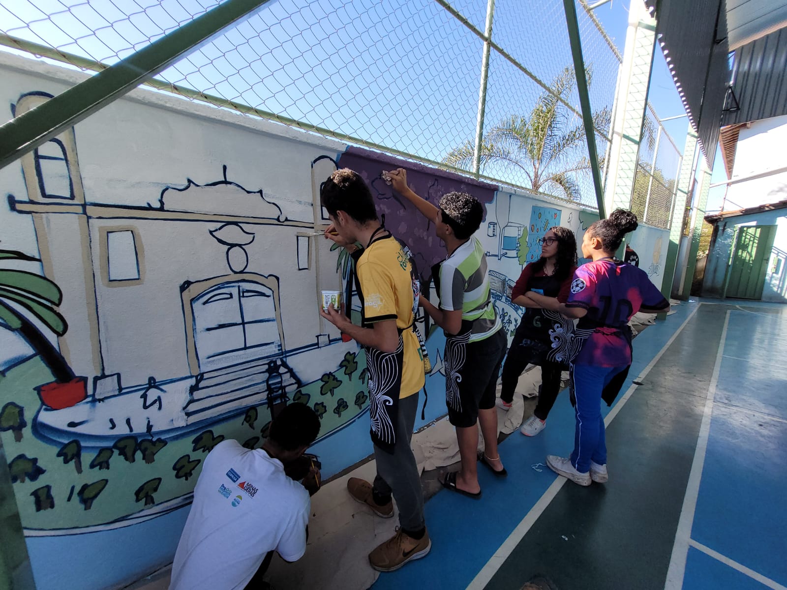 Escola Estadual Lopes Franco recebe “Mural das Águas”