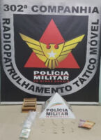 Polícia apreende drogas nos bairros Real de Queluz e Triângulo em Lafaiete – Um homem foi preso