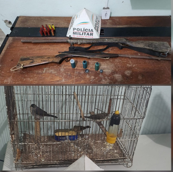 Caranaíba – Homem é preso  por prática de caça ilegal