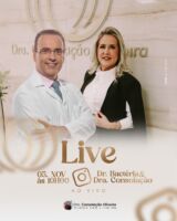 Live com Dra. Consolação Oliveira e Dr. Bactéria dia 5 de novembro.