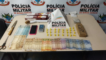Traficante é preso com 27 pinos de cocaína 2 barras de maconha em Ouro Branco