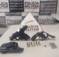 Polícia acaba com festa e apreende droga, armas e munições no bairro Carijós em Lafaiete
