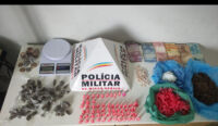 Entre Rios de Minas – Traficante é preso após polícia encontrar grande quantidade de drogas em sua residência