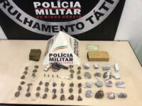 Jovem é preso com drogas, armas e munições no bairro Santa Matilde em Lafaiete