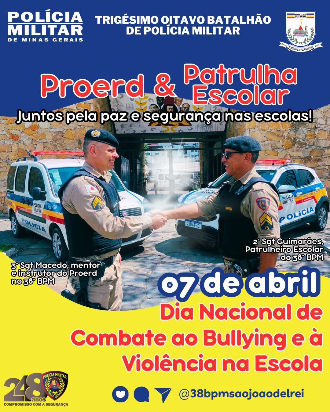 Dia Nacional de Combate ao Bullying e à Violência na Escola.