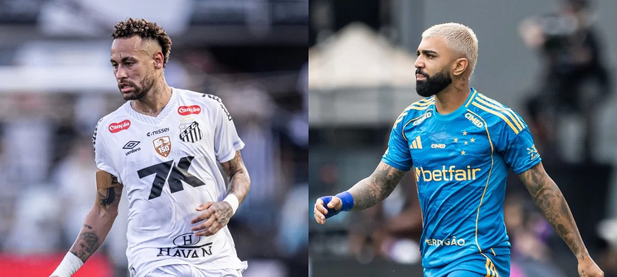 Provocação de Neymar a Gabigol em Santos x Cruzeiro - Imagem do artigo