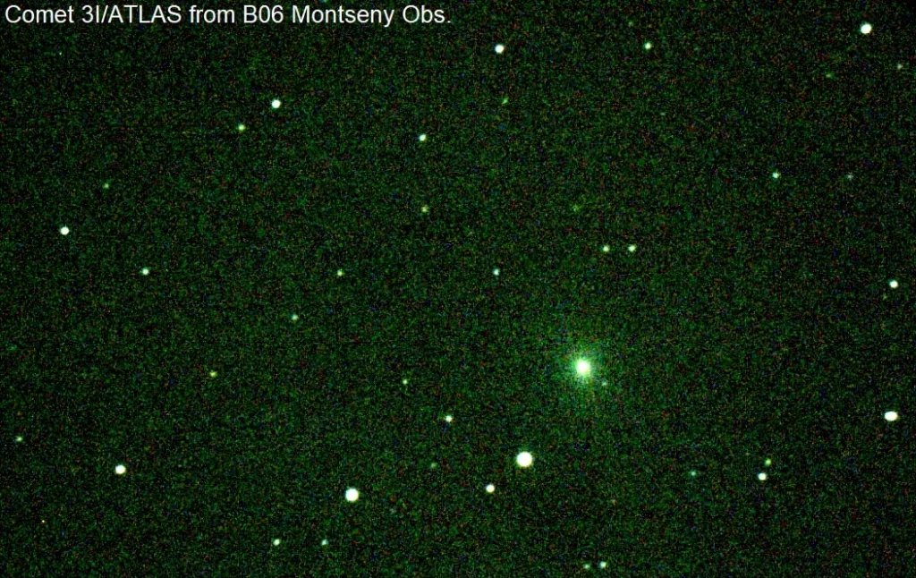 Cometa 3I/ATLAS é monitorado por rede global da ONU - Imagem do artigo