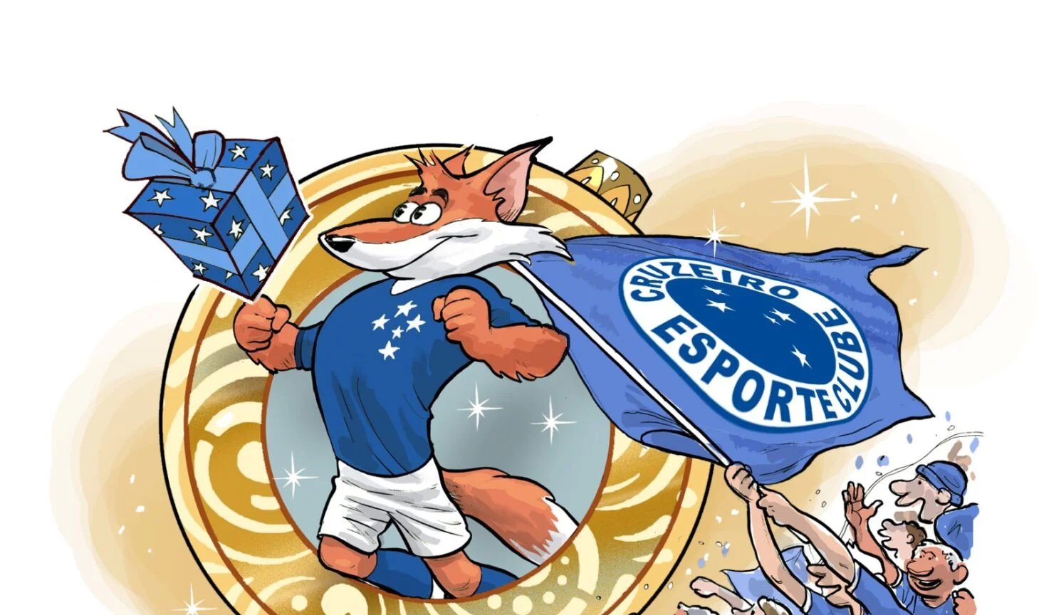 Torcedores do Cruzeiro pedem título de Natal e raça - Imagem do artigo