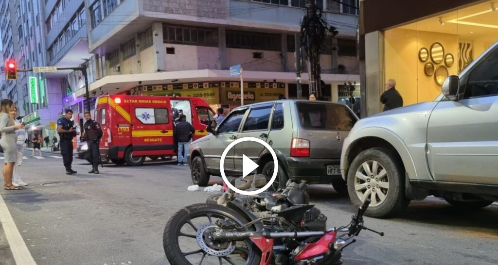 Acidente na Avenida Rio Branco deixa três pessoas feridas - Imagem do artigo