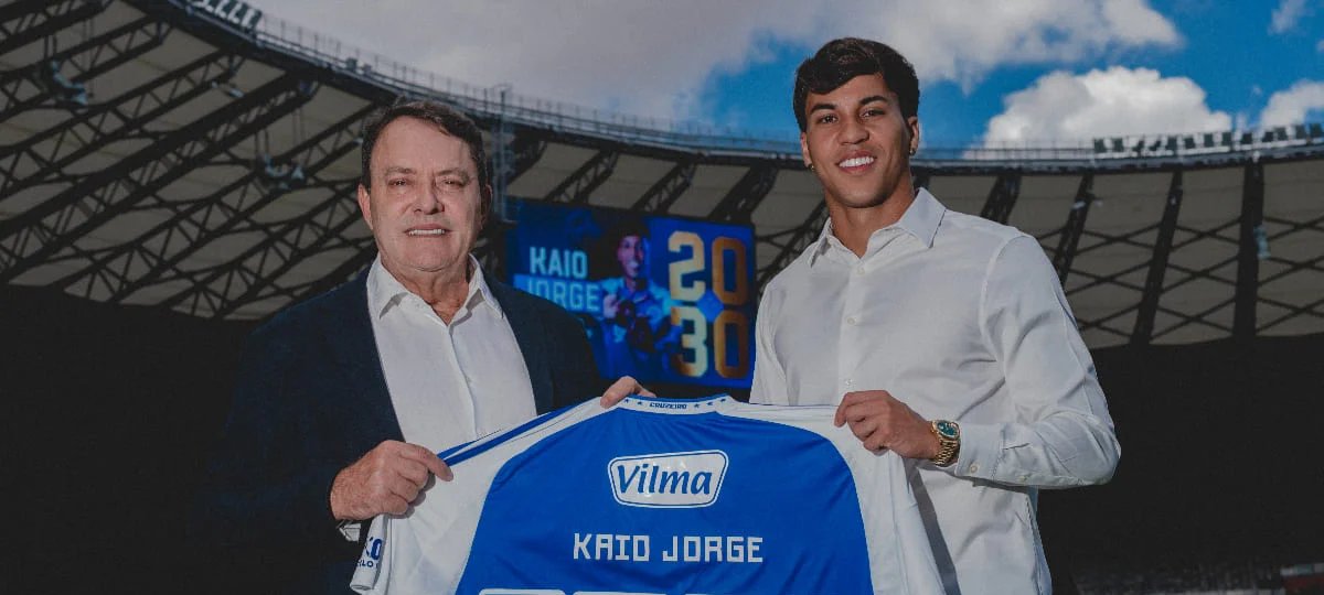 Kaio Jorge renova com Cruzeiro até 2030 e pai celebra - Imagem do artigo