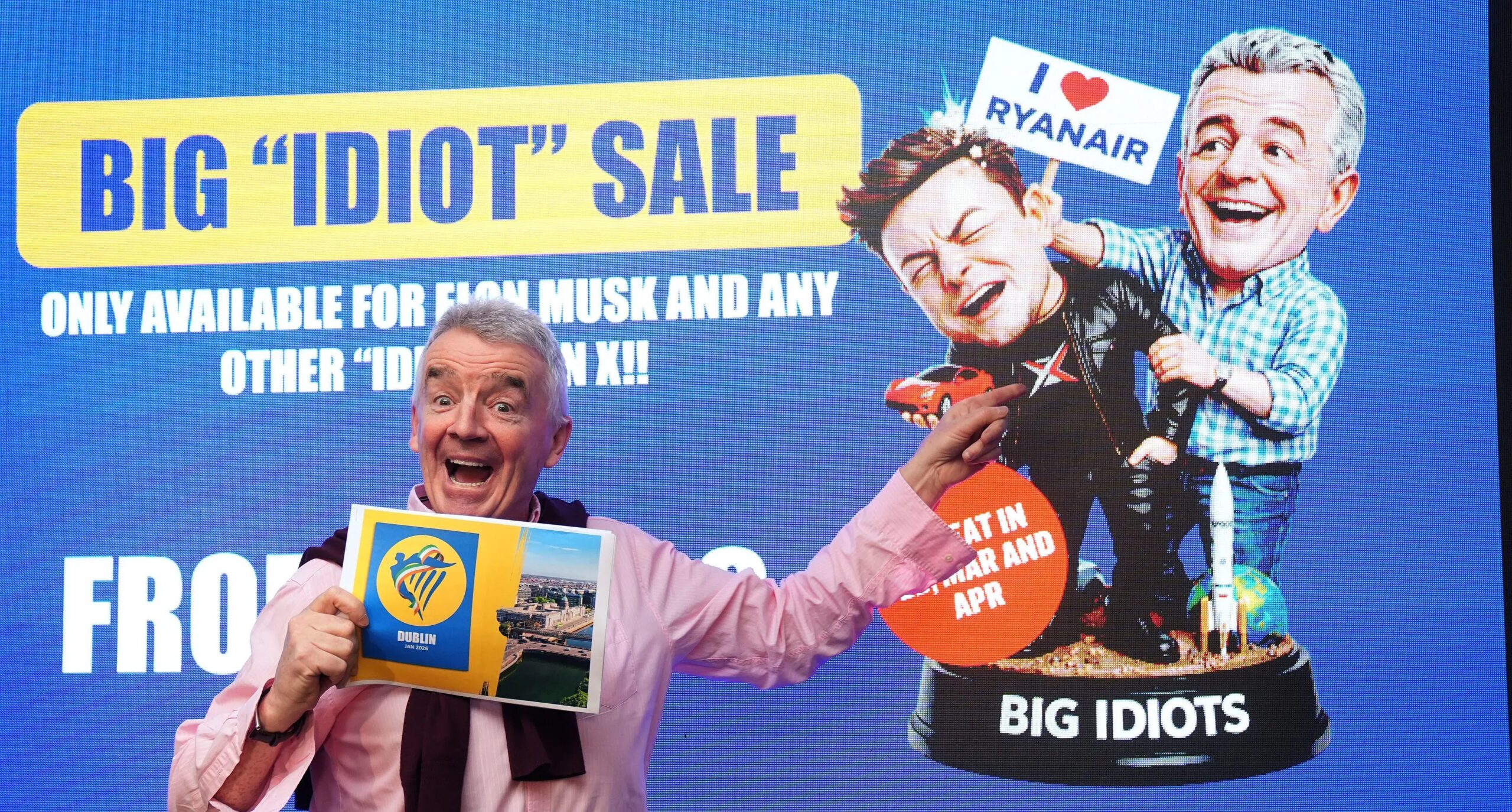 Ryanair lança promoção ‘Great Idiots’ contra Elon Musk - Imagem do artigo