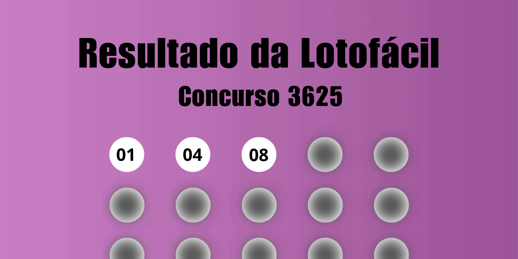 Resultado Lotofácil 3625: veja os números sorteados - Imagem do artigo
