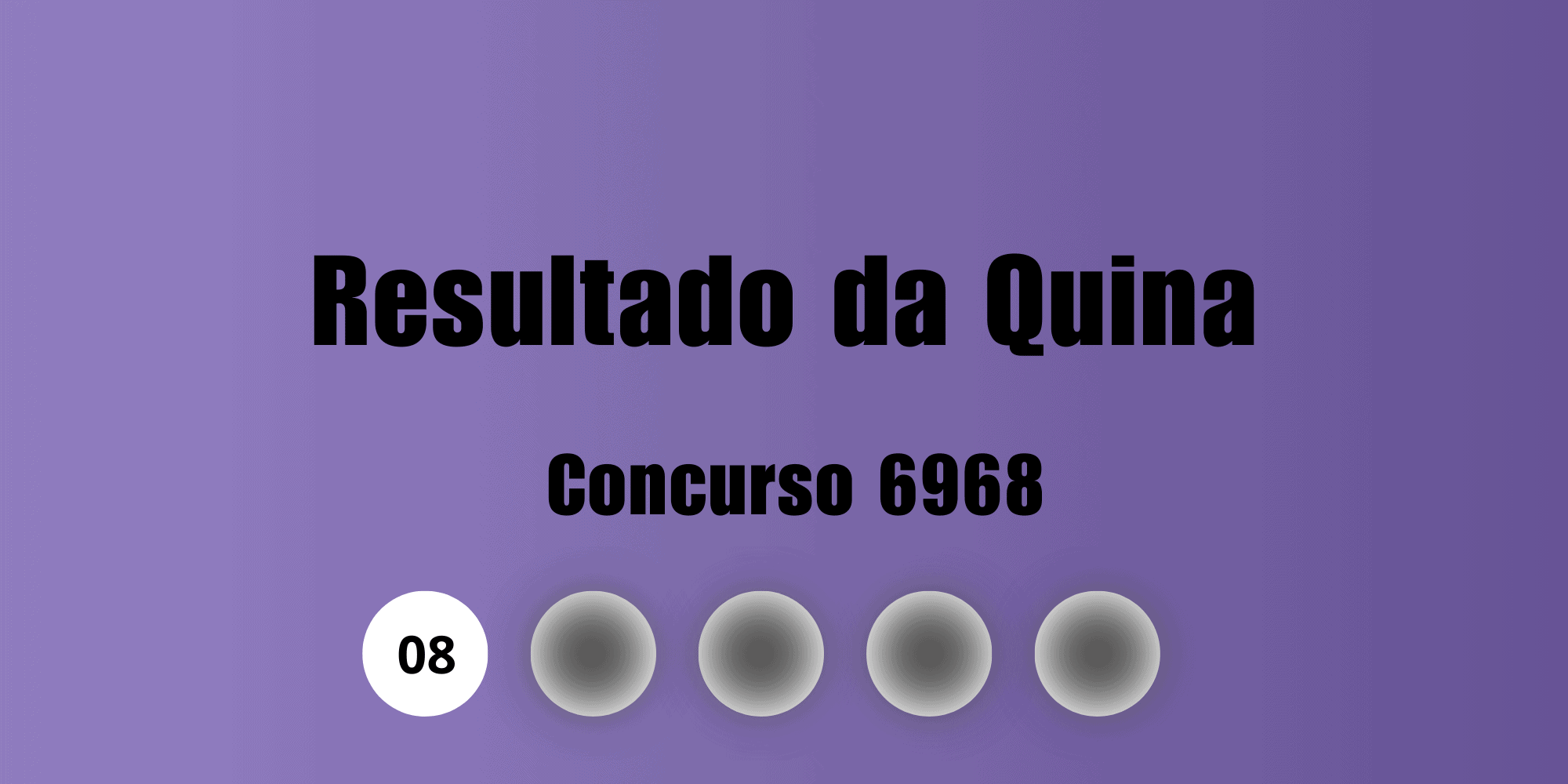 Resultado da Quina 6968: números sorteados e prêmio - Imagem do artigo