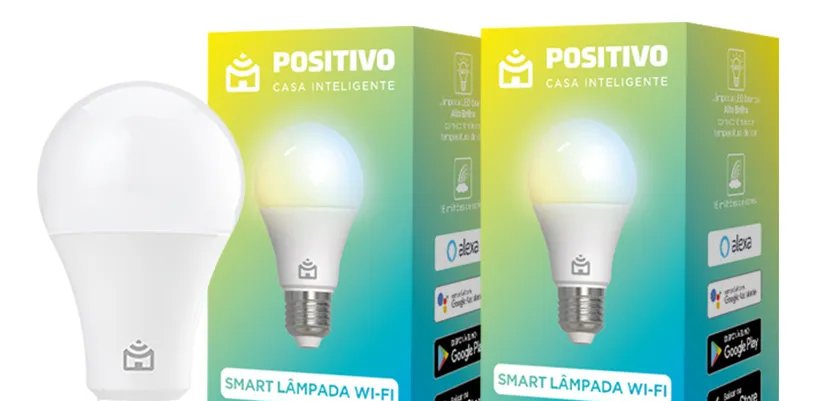 Lâmpadas Smart Wi-Fi Positivo: kit com 2 unidades em oferta - Imagem do artigo