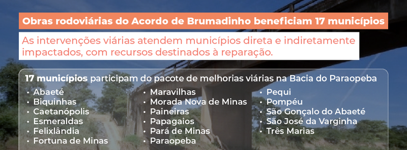 Ponte sobre o Rio Paraopeba começa a ser construída - Imagem do artigo original