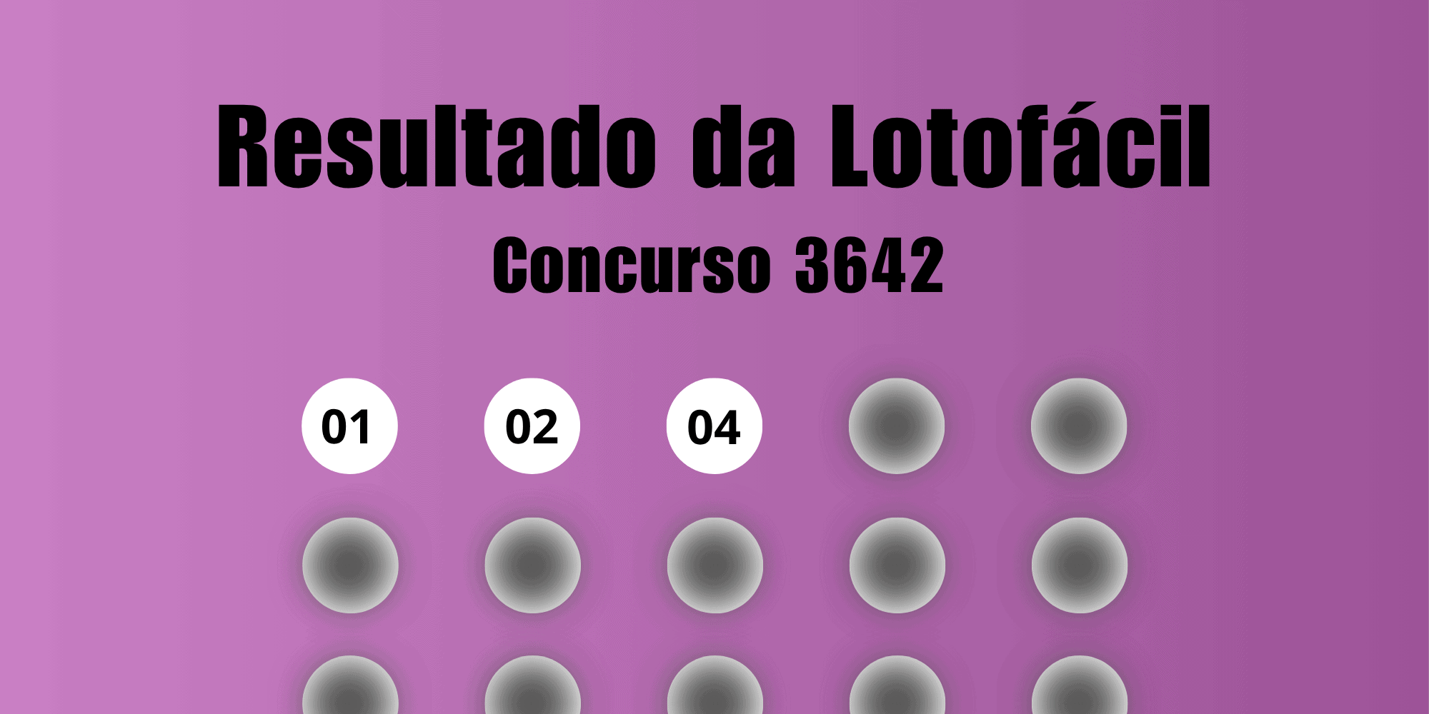 Resultado Lotofácil 3642: veja os números sorteados hoje - Imagem do artigo