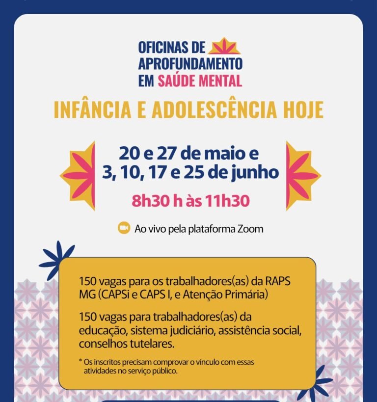 Oficinas saúde mental ESP-MG começam em maio de 2026 - Imagem do artigo